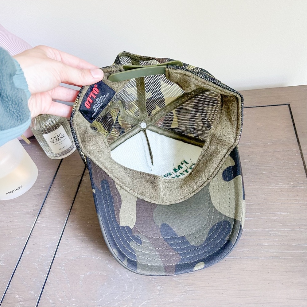 Snap Back Hat "I'm Not Like Other Girls, I'm Worse" Graphic Hat NEW Camo Green - Picture 3 of 4